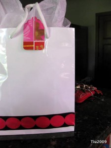 Gift bag redecorated