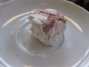 Homemade raspberry marshmallow