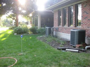 Not so full garden bed - south elevation before