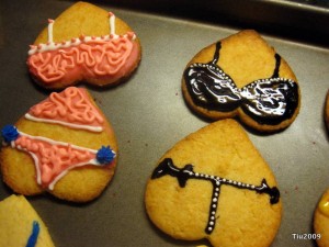 Black patent leather set bachelorette party cookies