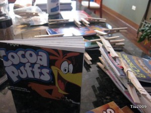 Recycled Cereal and Product Boxes Recycled Cereal and Product Boxes