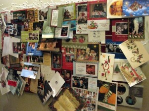 Christmas Card Display Idea Christmas Card Display Idea
