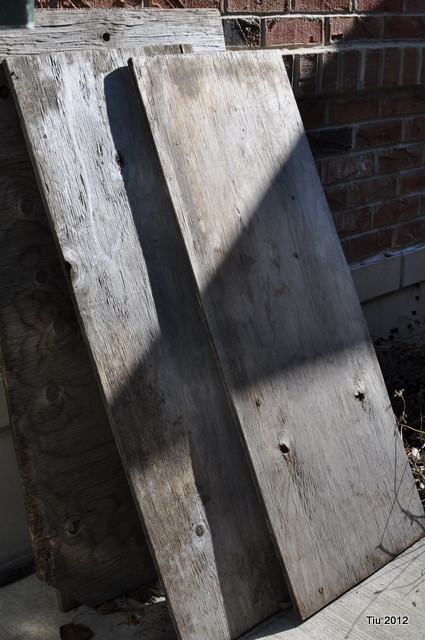 Weathered Plywood as surface for subway art