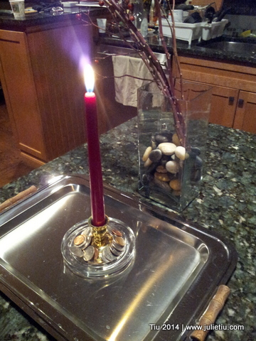 Chinese New Year: Red candle and coins Chinese New Year: Year of the Horse and Misua Recipe
