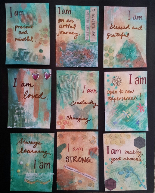 One Little Word 2014: Art cards