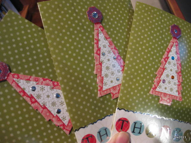 Embellished store-bought cards