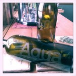 Glass Etching Wine Bottle